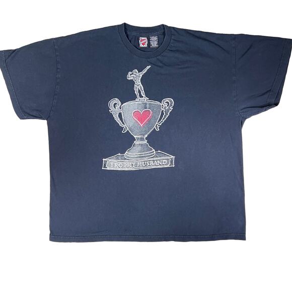 Ace of Hearts Trophy Husband Tee Shirt Size 2XL Black - Picture 2 of 12